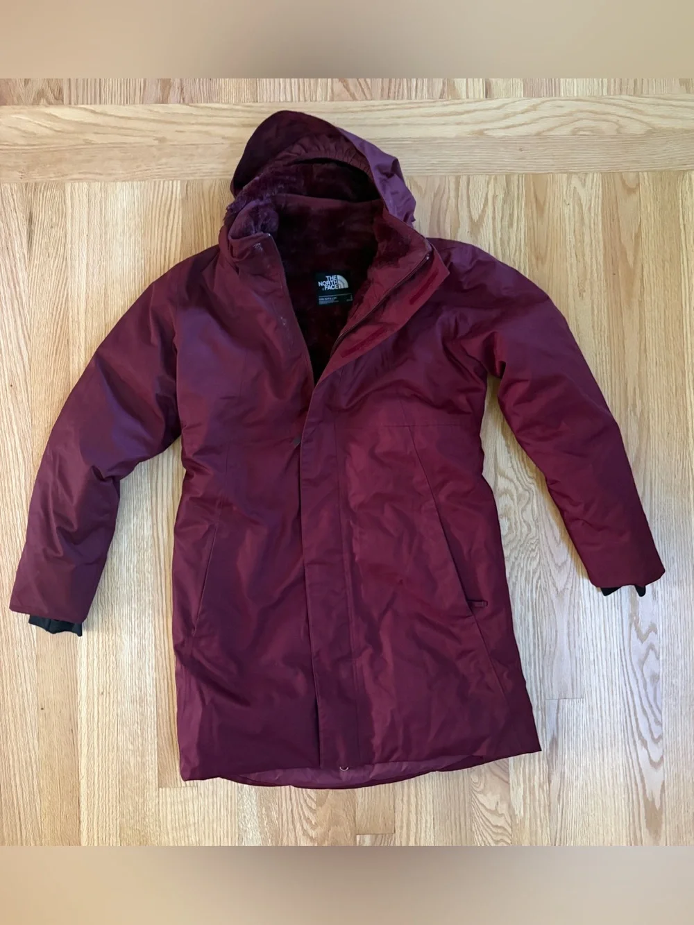 The North Face Girl’s Burgundy Insulated Parka